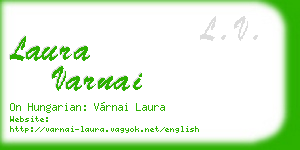 laura varnai business card