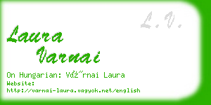 laura varnai business card